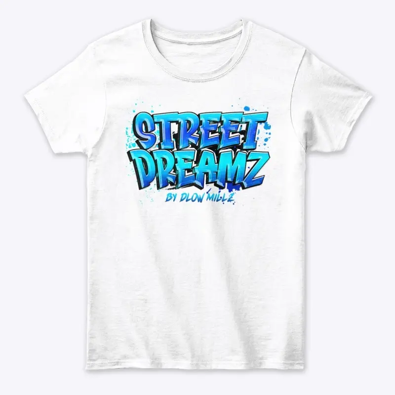 Womens Blue Grafitti print